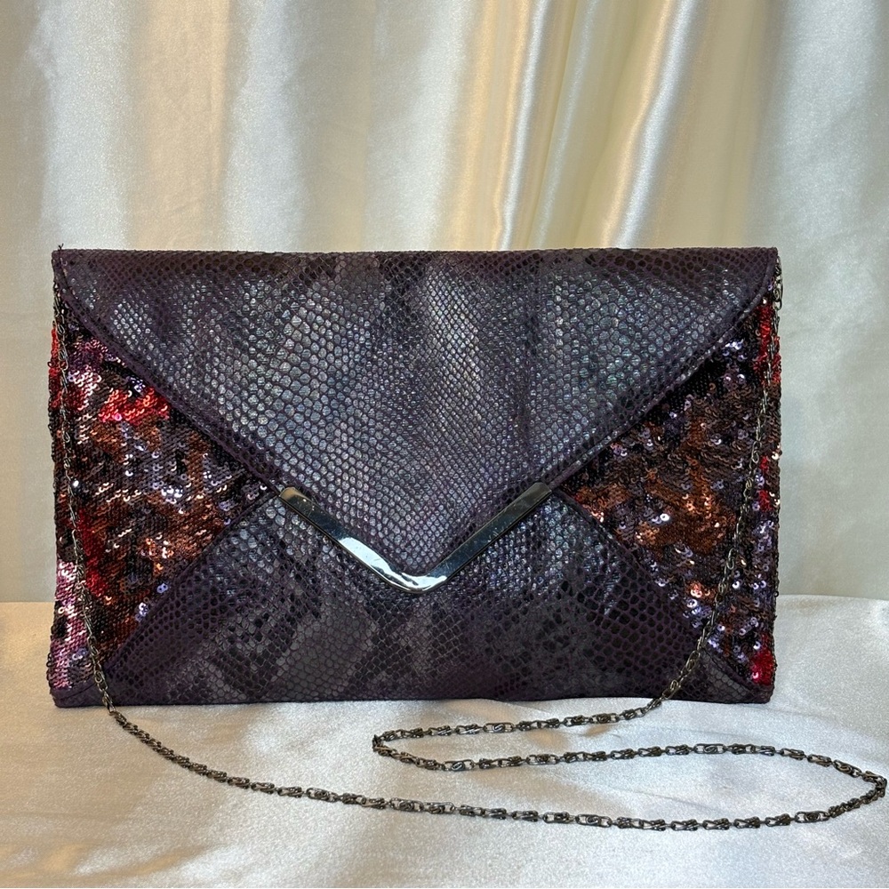Big Buddha Indie Sleaze Sequin Clutch/Crossbody